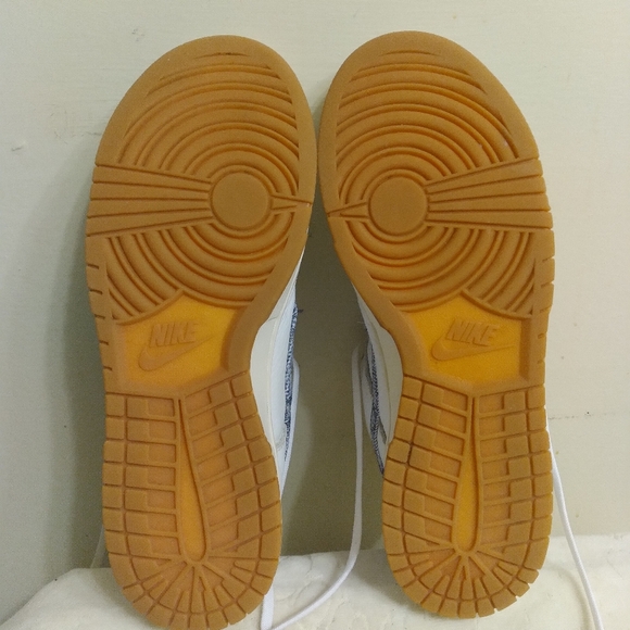 Mens Nike Dunk Low Americana Washed Denim White Blue FN6881-100 Sneakers Sz 10.5 - Picture 7 of 16